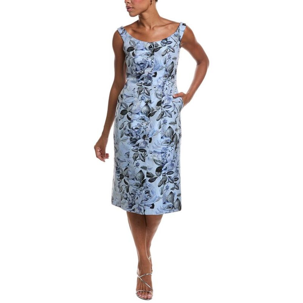 Milly Womens Mel Midi Dress